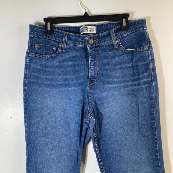 Womens Signature Levis AT Waist Bootcut Jeans Blue 14M - Picture 3 of 7